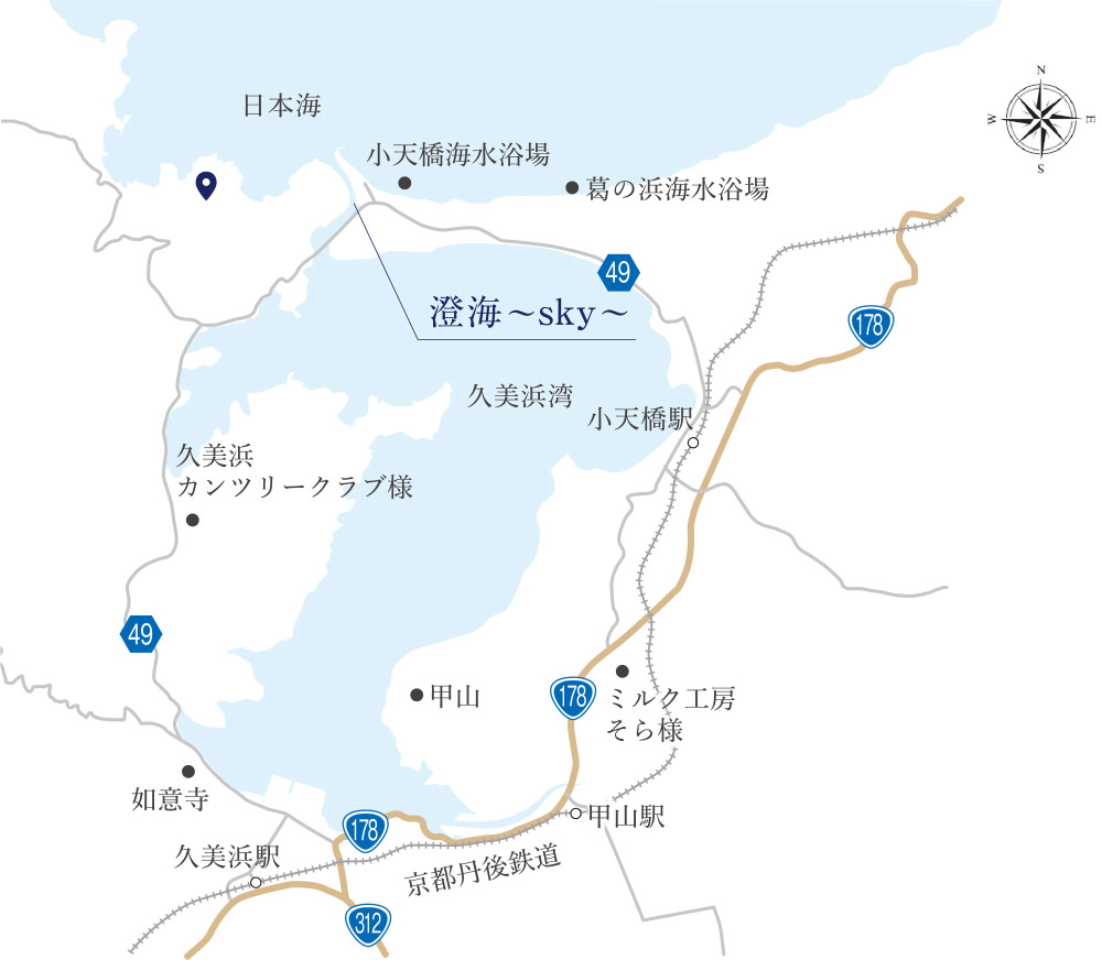 澄海 久美浜湾 地図 マップ
